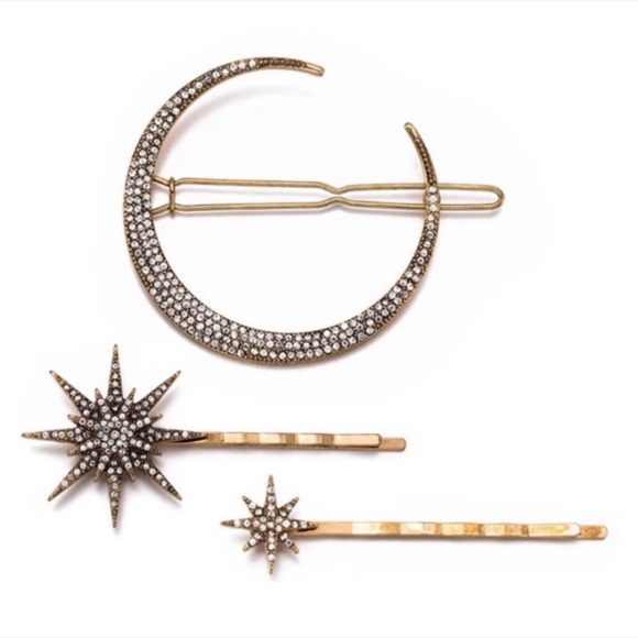 Accessories - Moon & Stars Hair Pin Set of 3